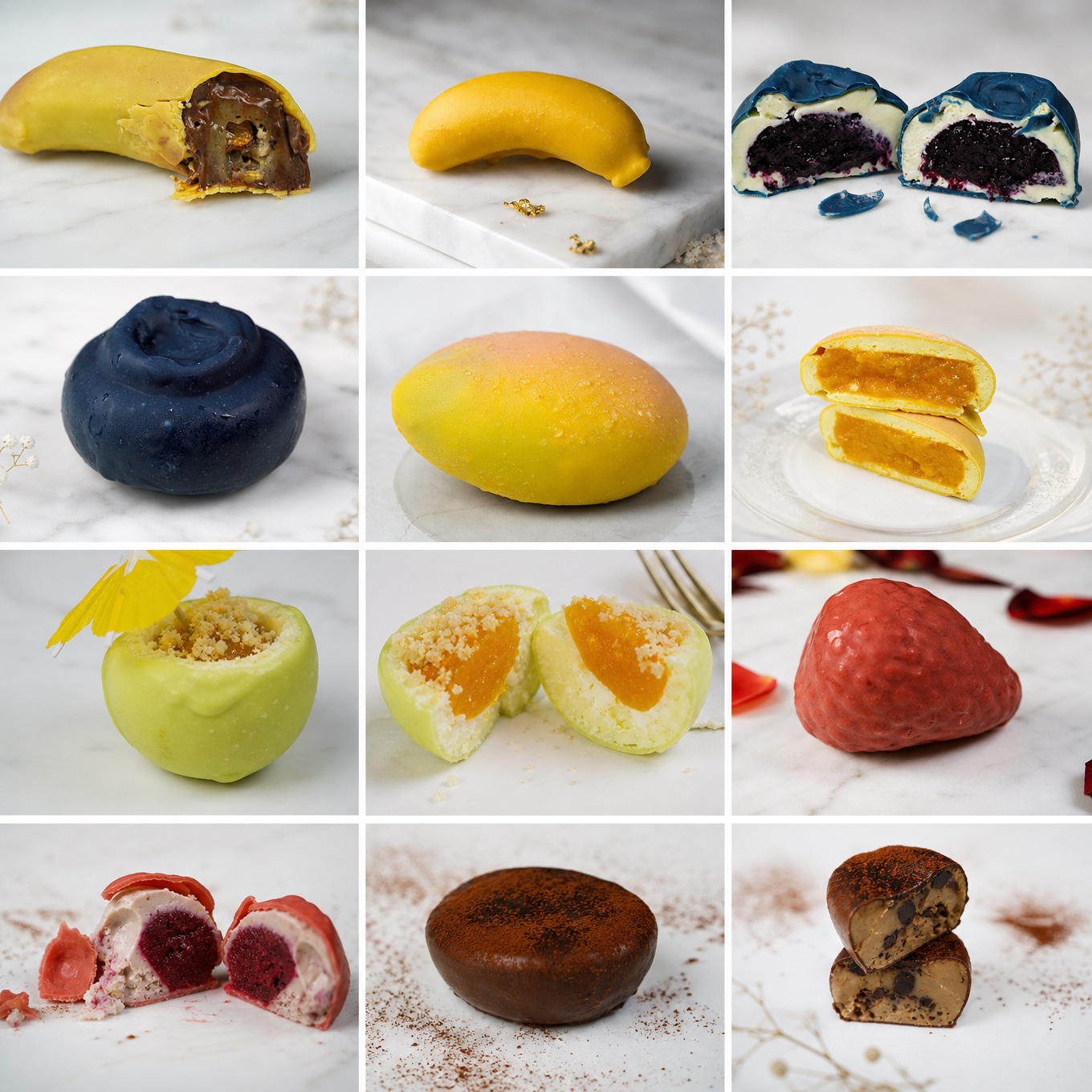 Desserts presented at an event