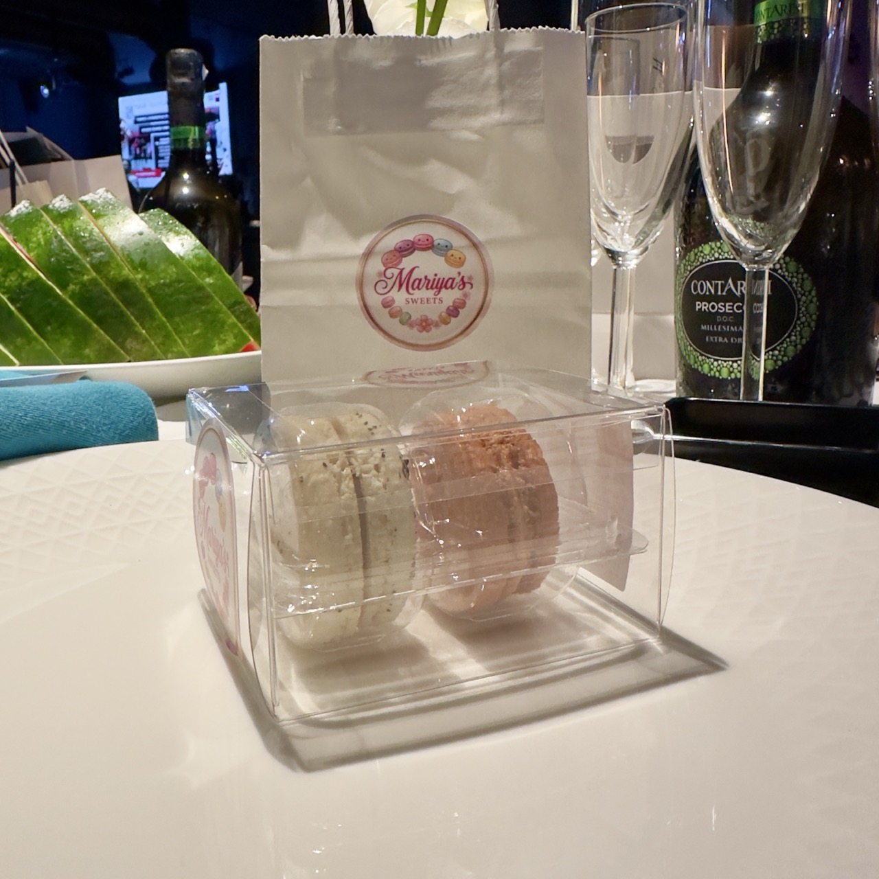 Macarons at a fashion event